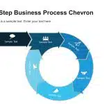 5 Step Business Process Chevron Diagram PowerPoint Template & Google Slides Theme