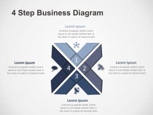 4 Steps Business Diagram