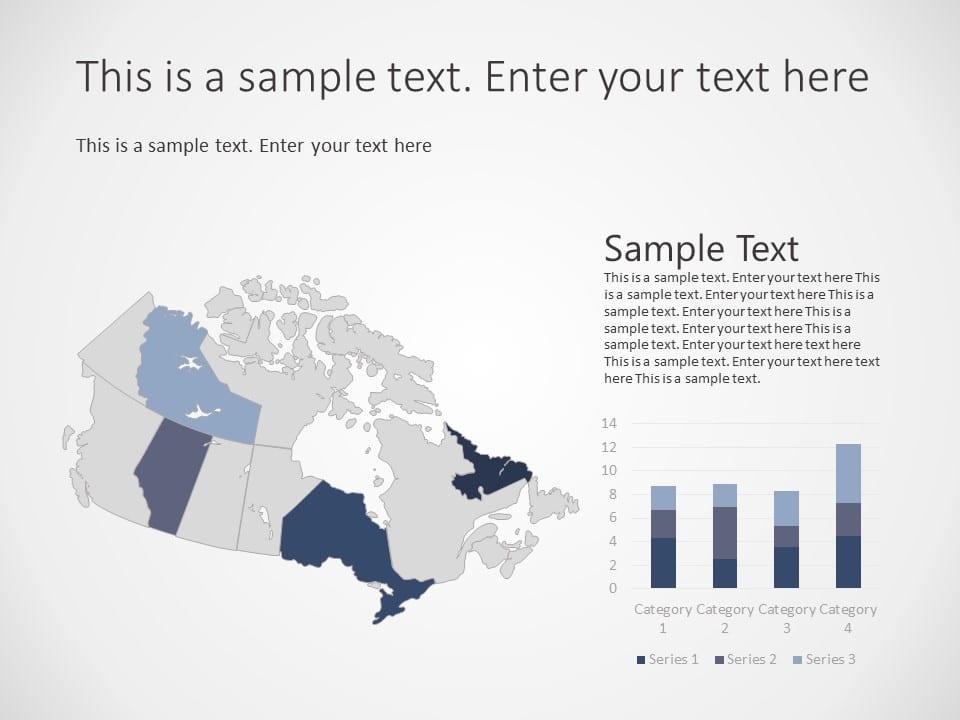 Canada Map PowerPoint Template 2 | Map PowerPoint Templates | SlideUpLift