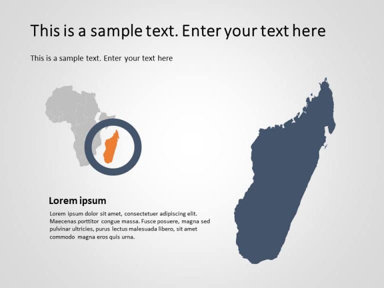 Africa Map 5 PowerPoint Template & Google Slides Theme