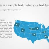 USA Map 6 PowerPoint Template