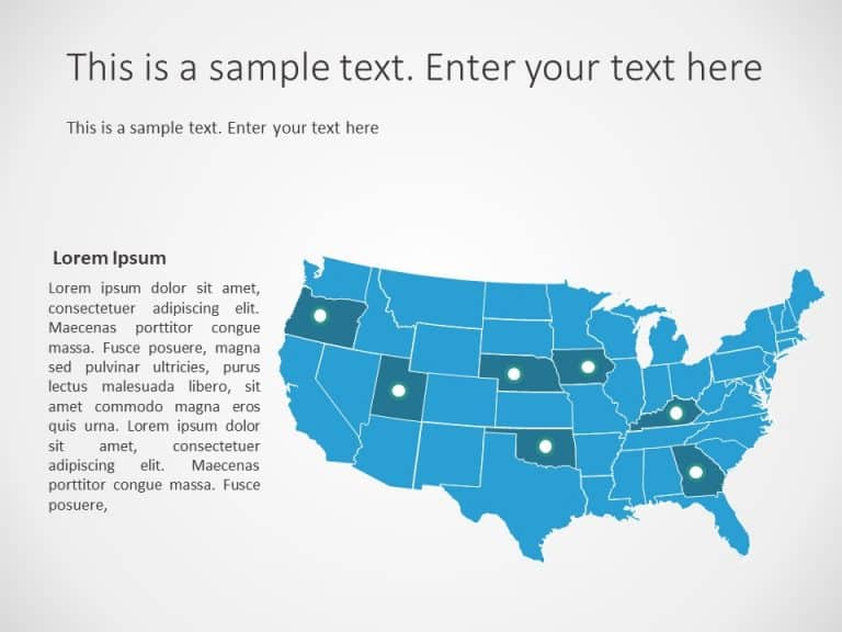 USA Map 1 PowerPoint Template & Google Slides Theme