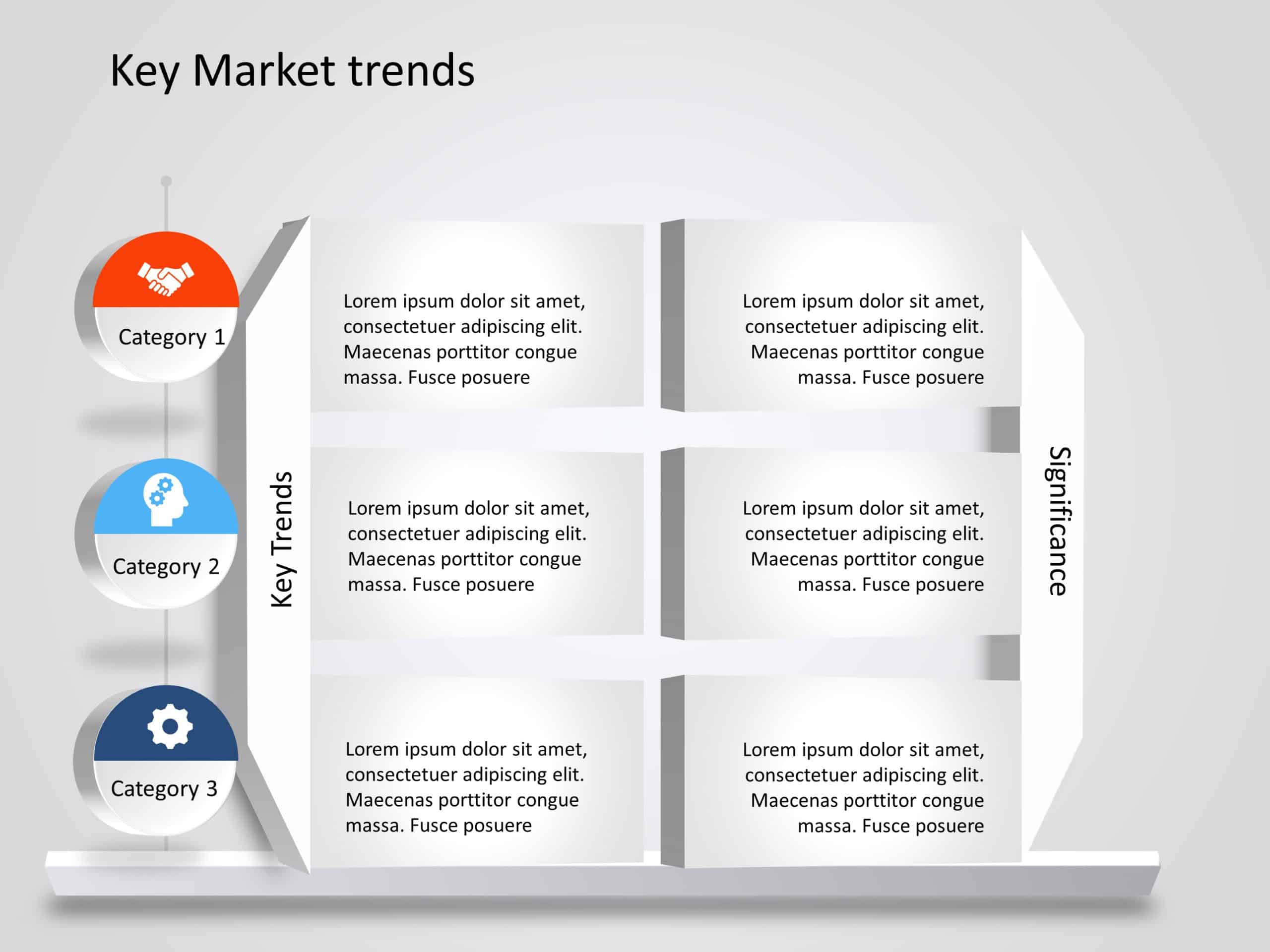 Key market trends 2 PowerPoint Template
