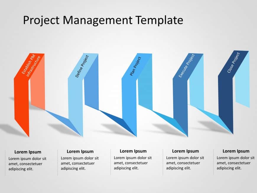 Project Management Lifecycle 1 PowerPoint Template