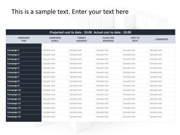 Campaign Tracker PowerPoint Template & Google Slides Theme