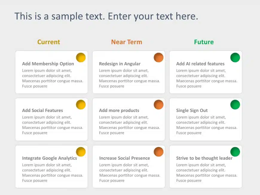 Product RoadMap 14 PowerPoint Template