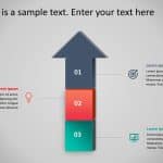 3 Steps Arrow Growth Drivers PowerPont PowerPoint Template & Google Slides Theme