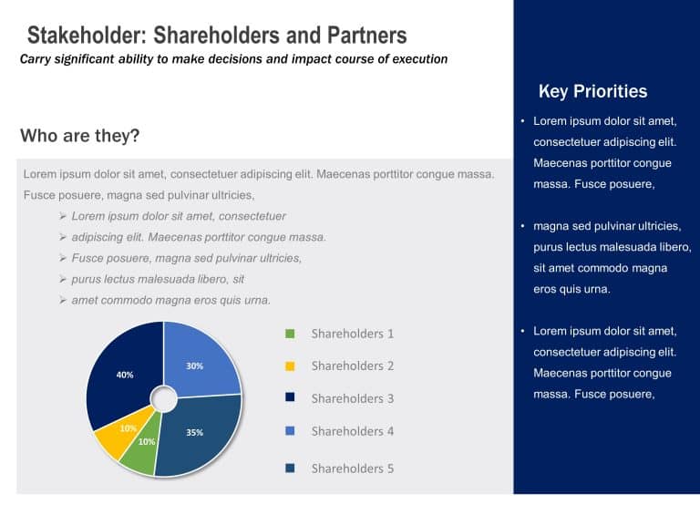 Stakeholder Engagement Strategy Deck PowerPoint Template & Google Slides Theme 6