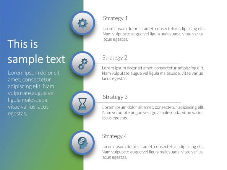 4 Steps Core Business Strategy 2 PowerPoint Template