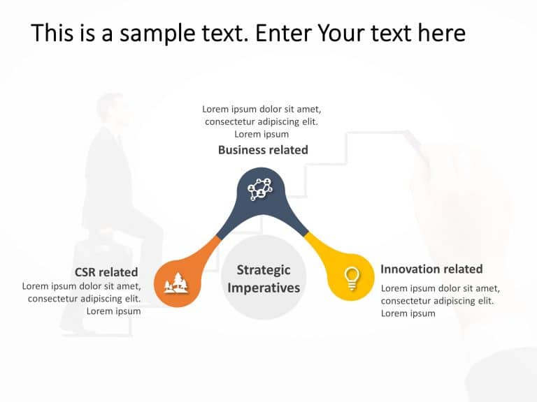 3 Steps Strategy 1 PowerPoint Template