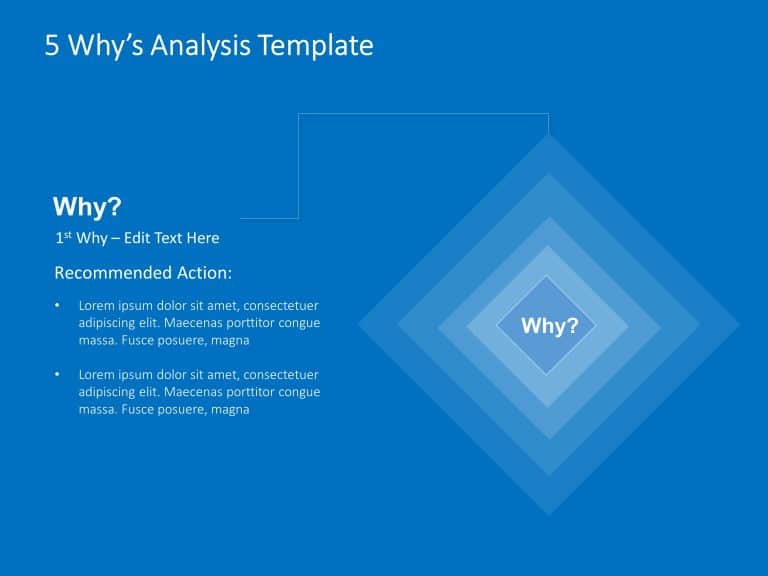 Detailed 5 Why Analysis PowerPoint Template & Google Slides Theme 1