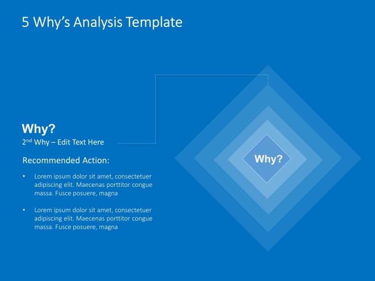 Detailed 5 Why Analysis PowerPoint Template & Google Slides Theme 2