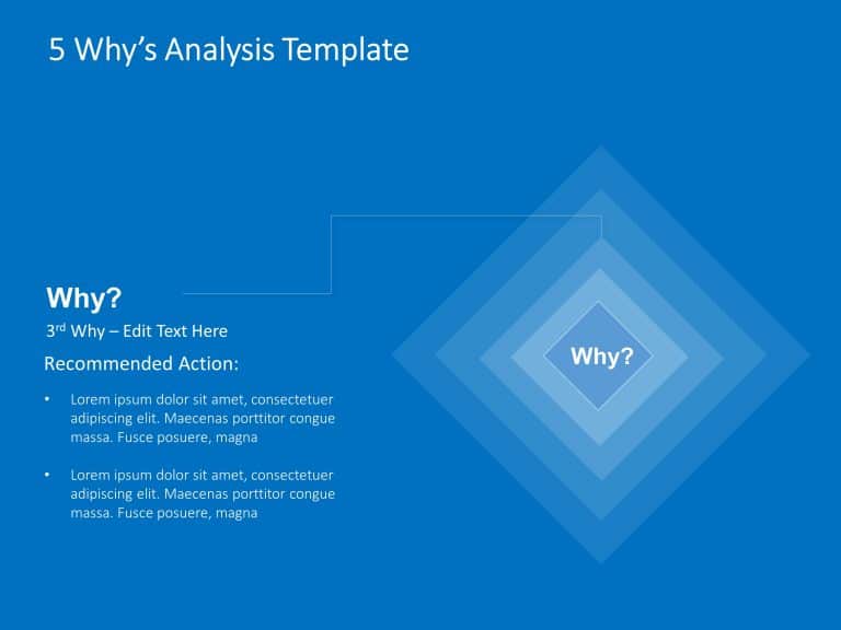 Detailed 5 Why Analysis PowerPoint Template & Google Slides Theme 3