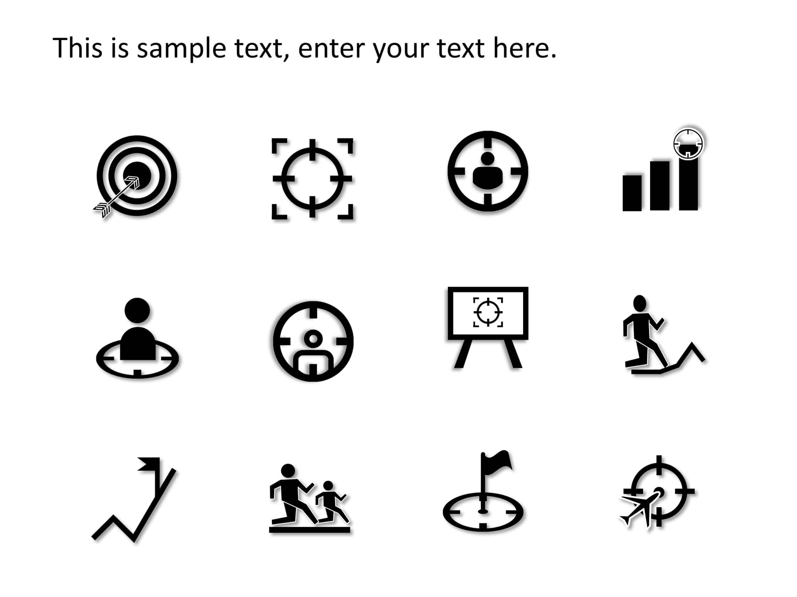 Target Icons PowerPoint Template & Google Slides Theme