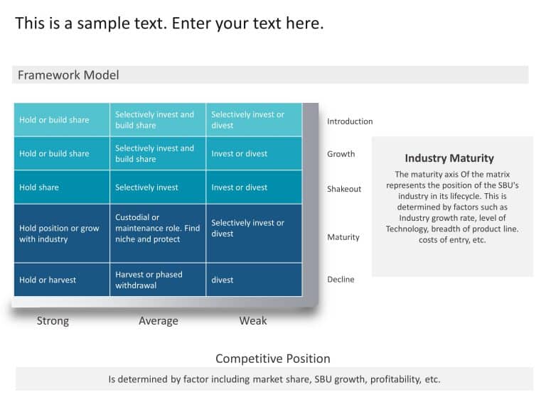 Maturity Competitive Position Matrix PowerPoint Template & Google Slides Theme