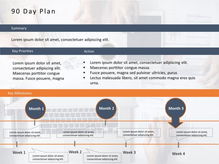 30 60 90 Day Plan PowerPoint Template 6 & Google Slides Theme 1