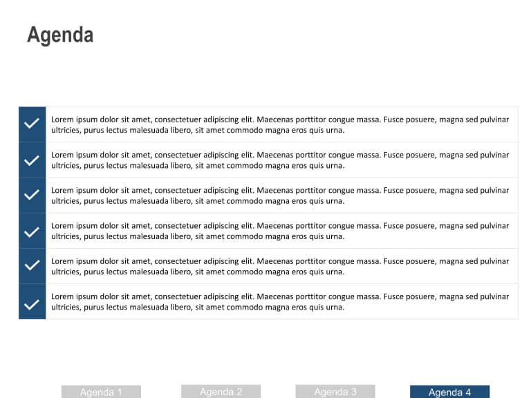 Horizontal Agenda PowerPoint Template & Google Slides Theme 3