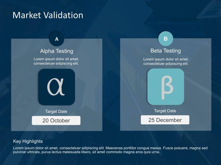 Alpha Testing PowerPoint Template - PPT Slides