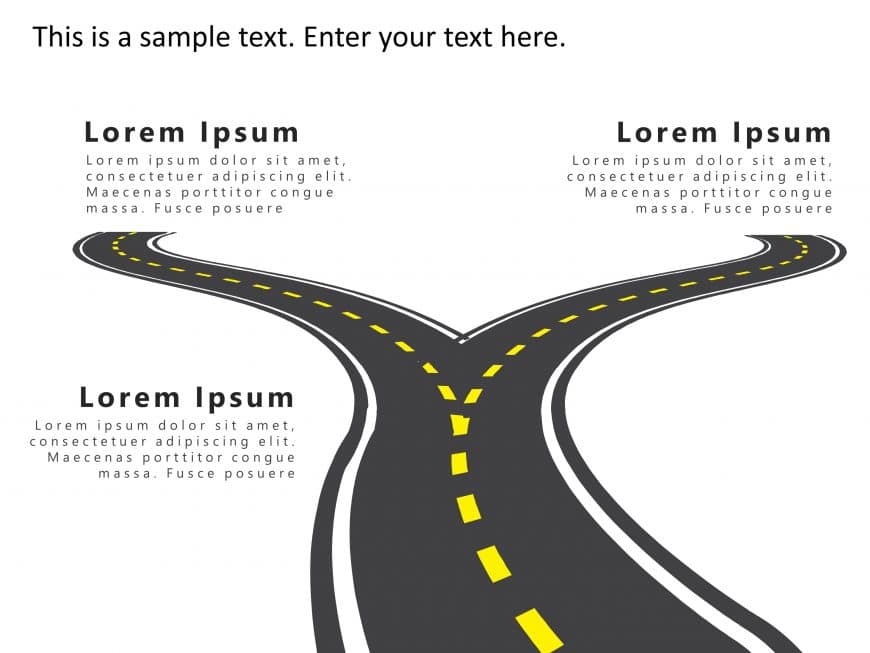 Fork Road PowerPoint Template