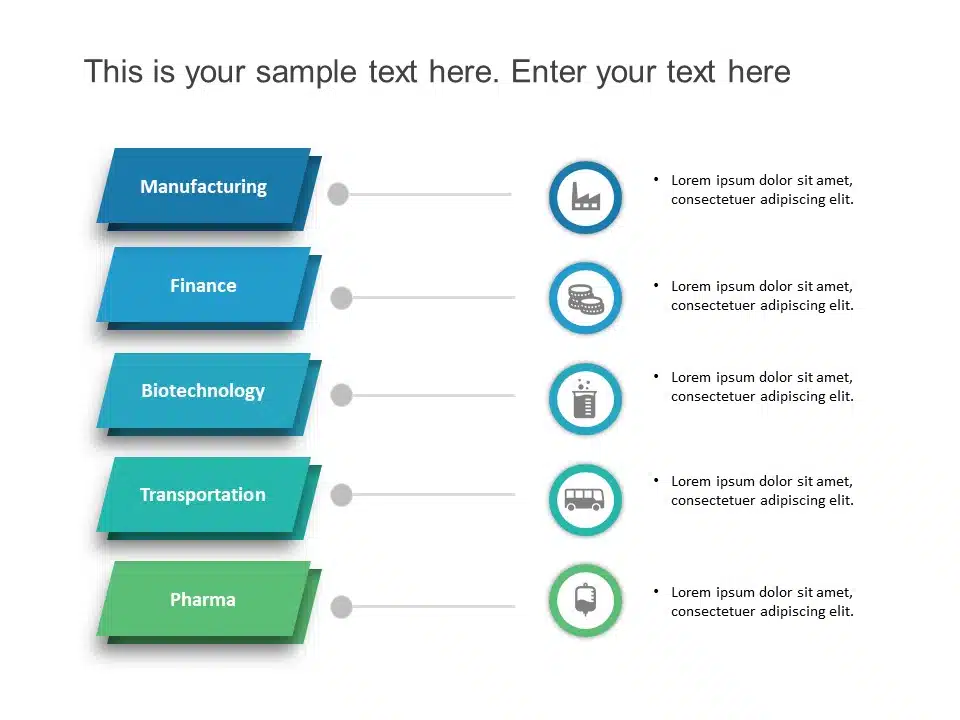 Business Verticals PowerPoint Template & Google Slides Theme