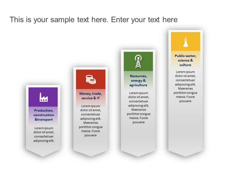 4 Steps Business Vertical PowerPoint Template & Google Slides Theme