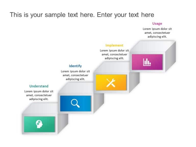 4 Steps Customer Experience and Engagement PowerPoint Template & Google Slides Theme