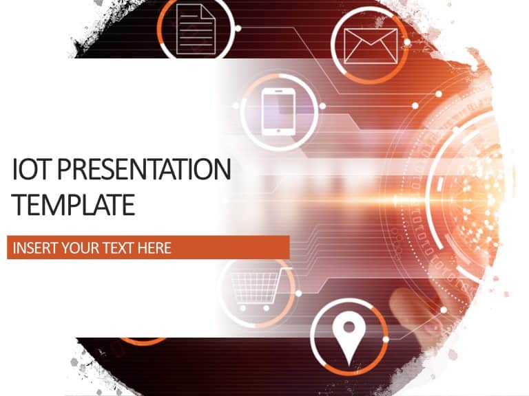 IOT Presentation Cover Slide 2 PowerPoint Template & Google Slides Theme