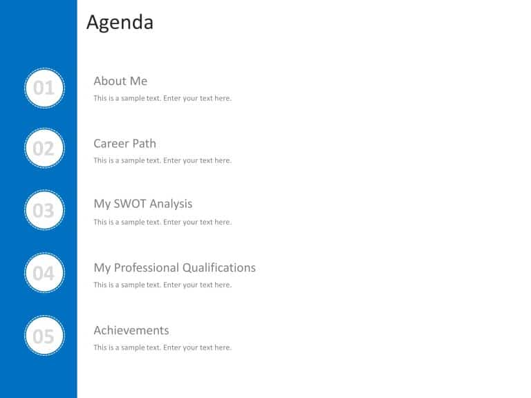 Interview Resume Presentation PowerPoint Template & Google Slides Theme 1