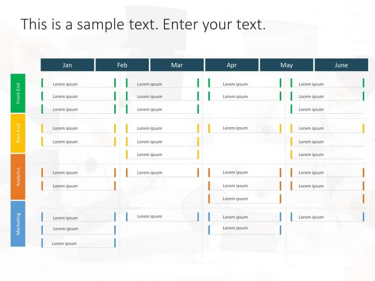 Monthly Roadmap PowerPoint Template & Google Slides Theme