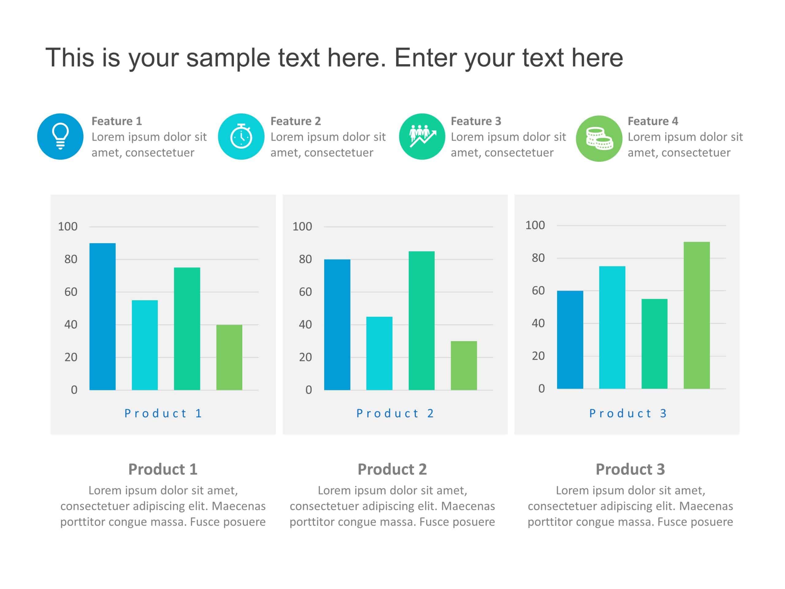Product Comparison Graphs PowerPoint Template & Google Slides Theme