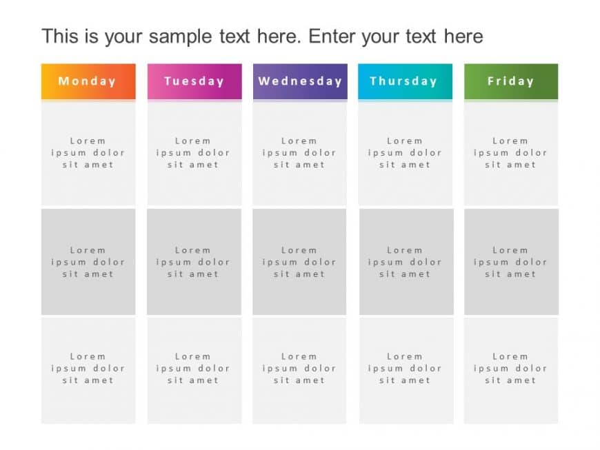 Day Planning Timeline 2 PowerPoint Template