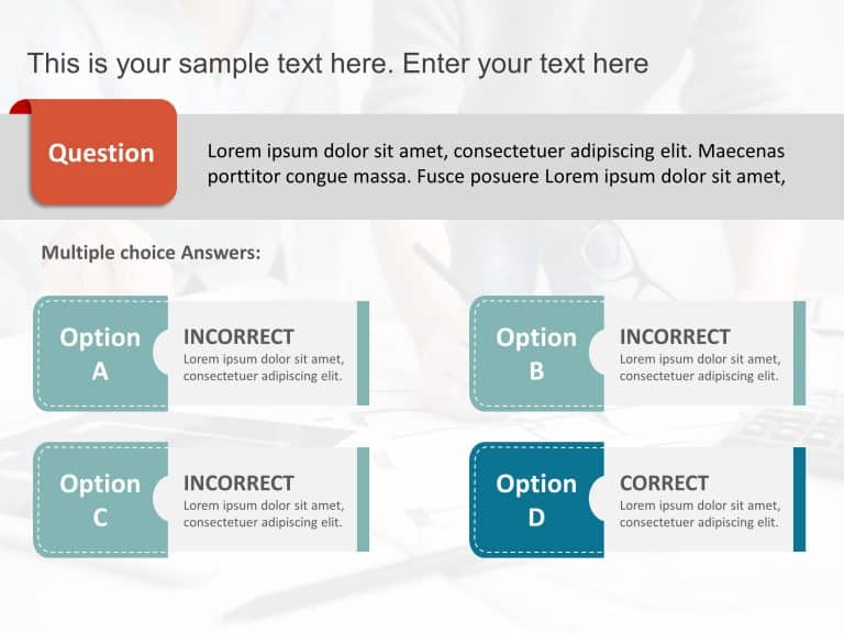 question powerpoint template