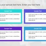Free Text and Tables 4 Steps PowerPoint Template & Google Slides Theme
