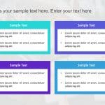 Text and Tables 4 Steps PowerPoint Template & Google Slides Theme