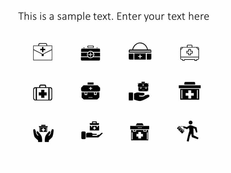 First Aid Kit Icons PowerPoint Template
