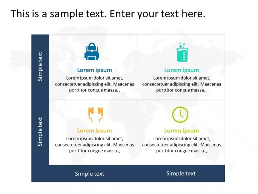 Business segmentation matrix PowerPoint Template