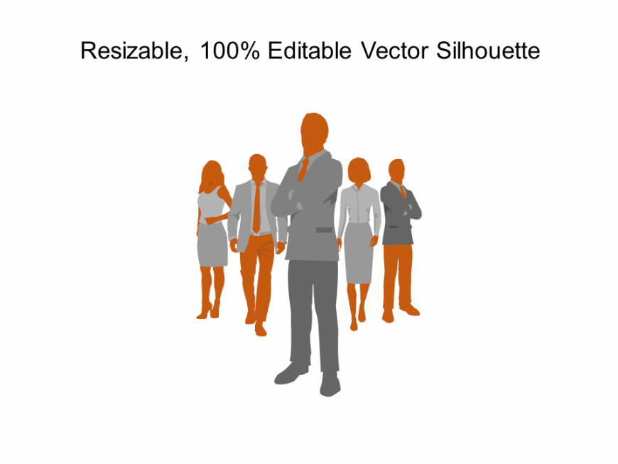 Leadership Silhouette PowerPoint Template