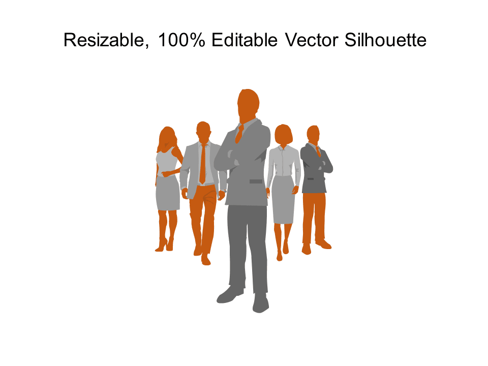 Leadership Silhouette PowerPoint Template & Google Slides Theme