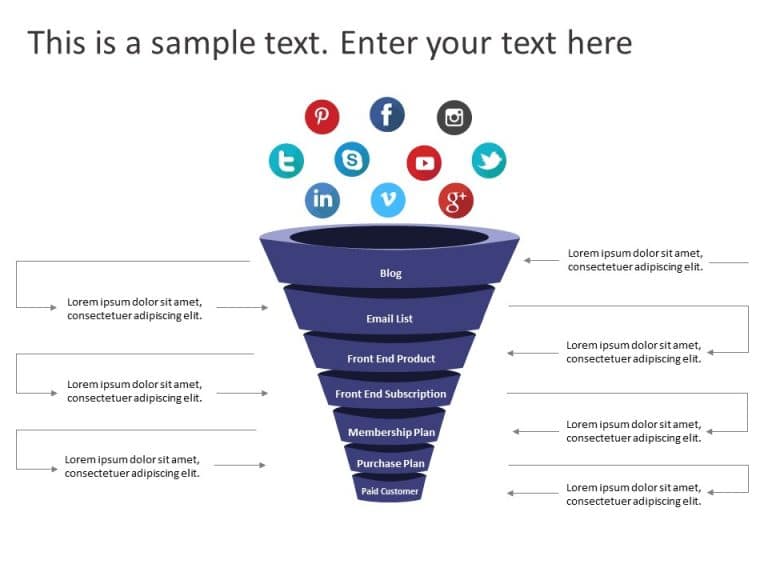 3D Funnel PowerPoint Template & Google Slides Theme 9