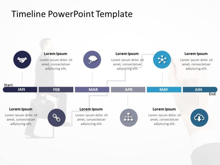 Timeline PowerPoint Template 52 & Google Slides Theme 9