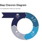 4 Step Circular Chevron Diagram PowerPoint Template & Google Slides Theme 9