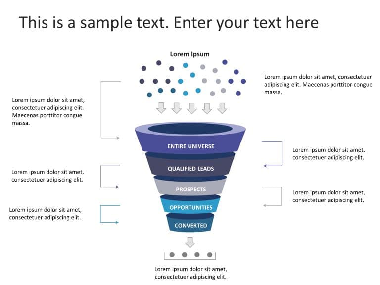 5 Steps Sales Funnel Diagram PowerPoint Template & Google Slides Theme 9