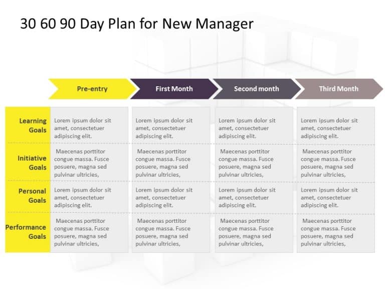 30 60 90 day plan for Managers 30 60 90 day plan PPT templates
