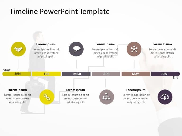 Timeline PowerPoint Template 52 & Google Slides Theme 10