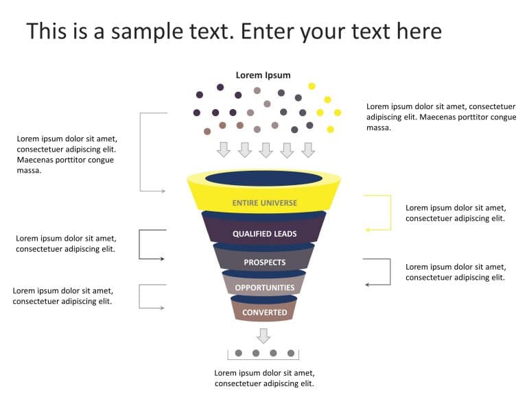 5 Steps Sales Funnel Diagram PowerPoint Template & Google Slides Theme 10