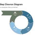 4 Step Circular Chevron Diagram PowerPoint Template & Google Slides Theme 11