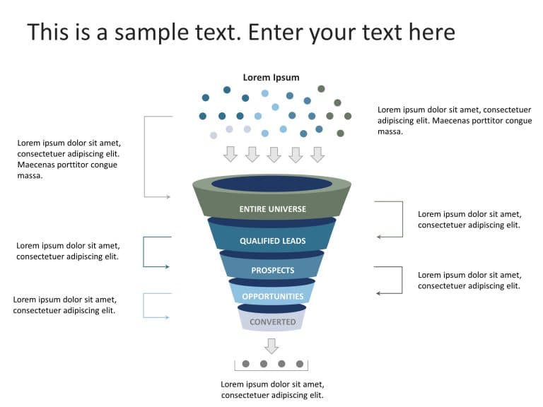 5 Steps Sales Funnel Diagram PowerPoint Template & Google Slides Theme 11
