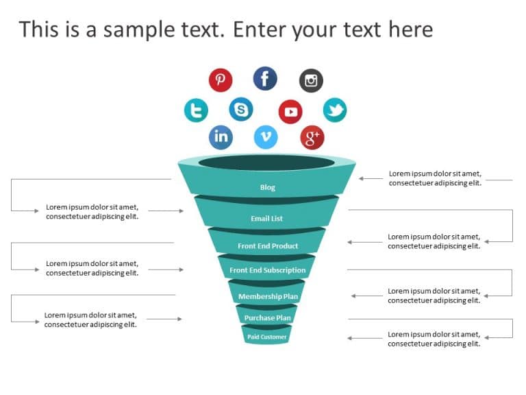 3D Funnel PowerPoint Template & Google Slides Theme 12