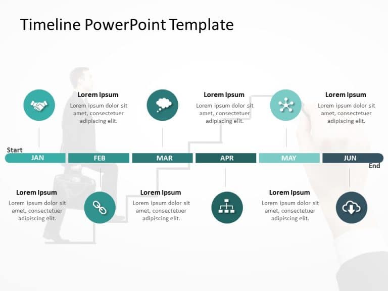 Timeline PowerPoint Template 52 & Google Slides Theme 12