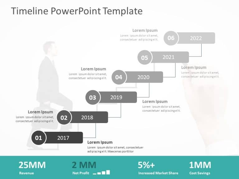 Timeline PowerPoint Template for PowerPoint and Google Slides 56 Theme 12